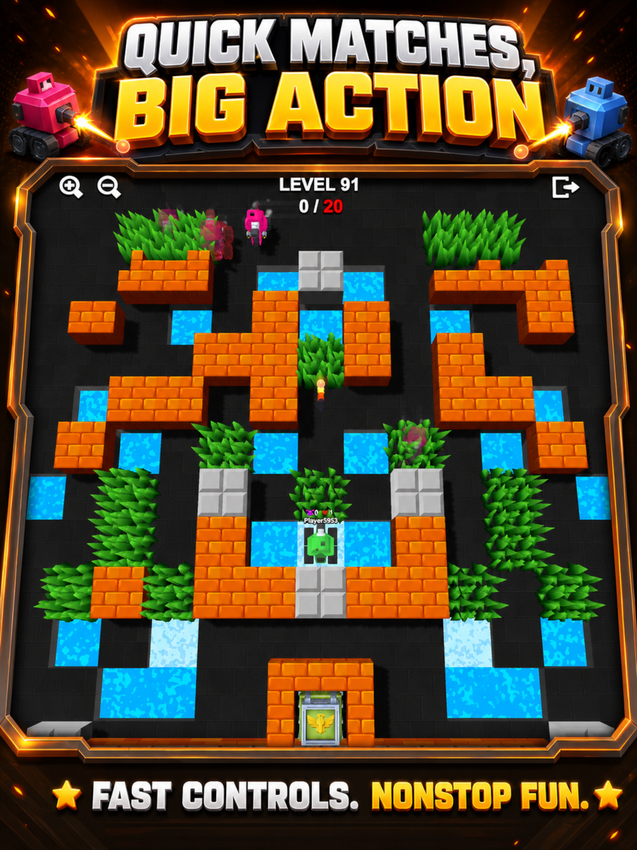 1-4 Player: Retro Tank Combat screenshot 14