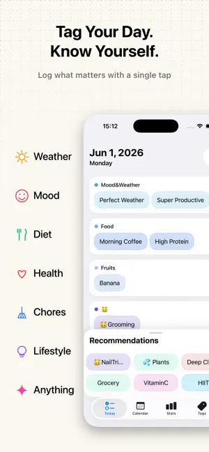 TagFlow - Daily Life Tracker screenshot 1