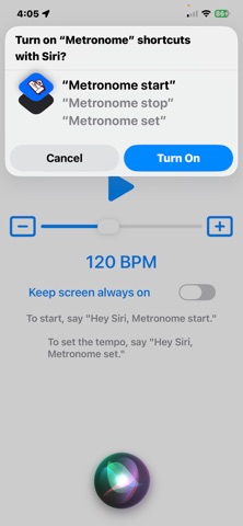 Handsfree Metronome screenshot