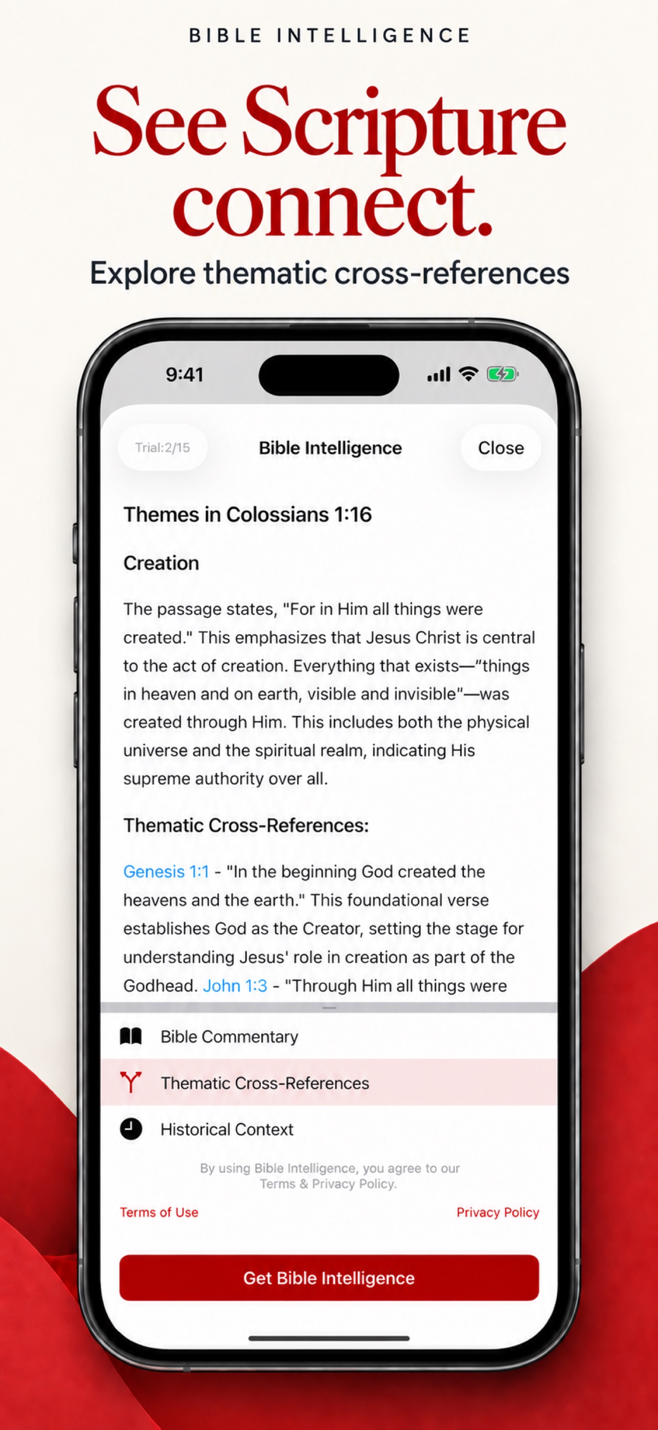 Screenshot 2 of The Bible Intelligence App