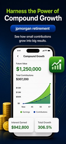 Retirement Calculator Tracker iPhone screenshot