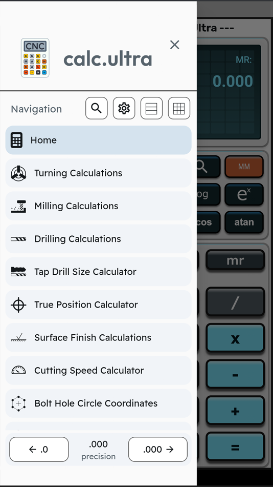 #1. CNC Machinist Calculator Ultra (iOS) Podle: Shane Anderson