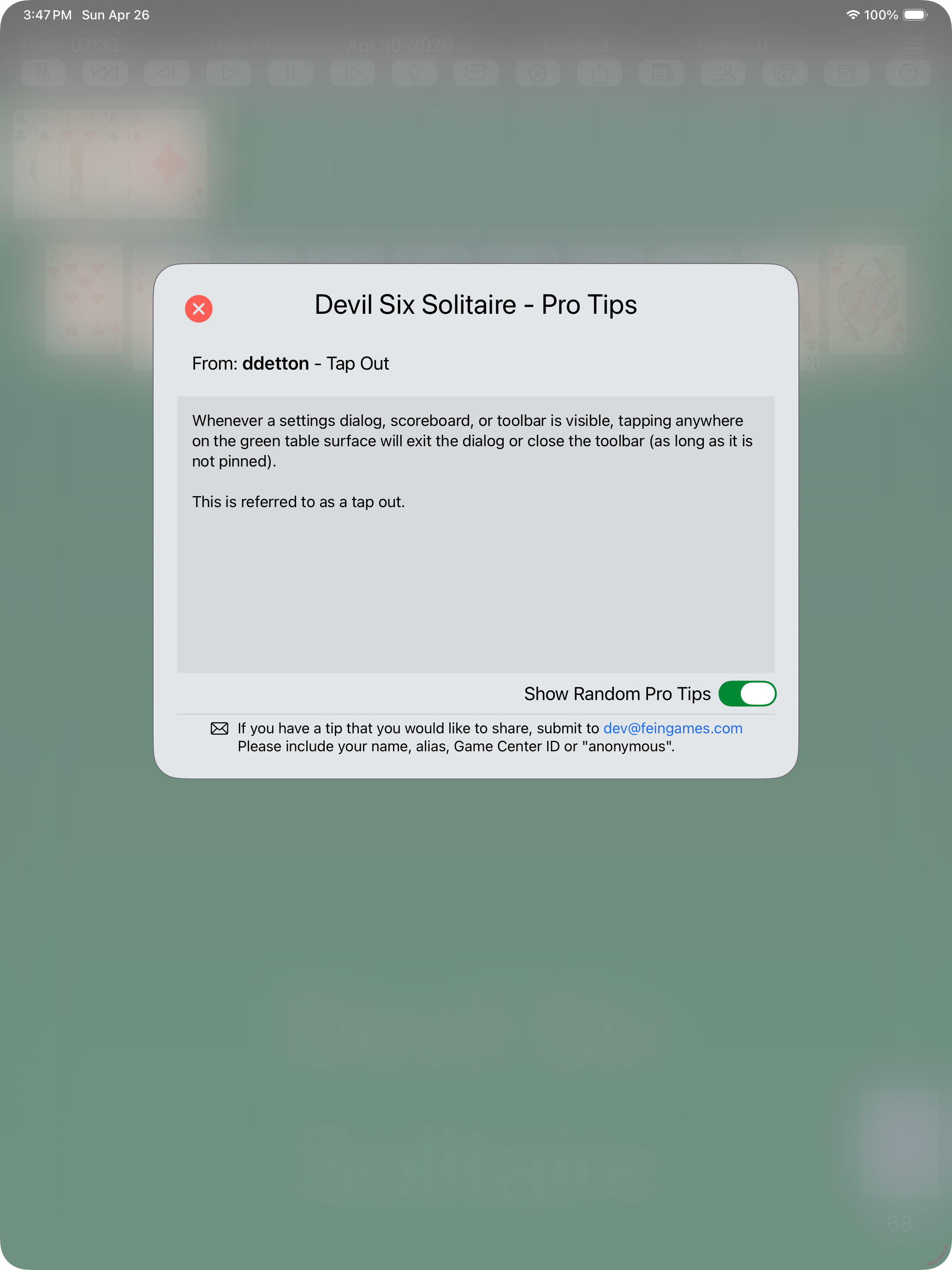 Devil Six Solitaire