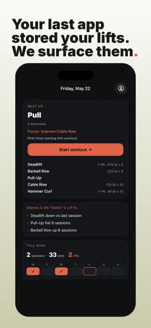 Platepusher: Gym Log screenshot 2