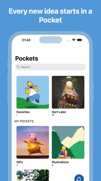 4D Pocket: Collect Inspiration