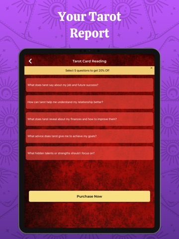 Tarot Card Reading for Future iPad screenshot