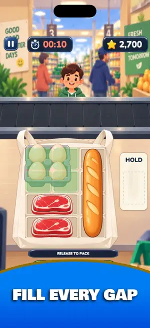 Pack It! Grocery Bag Puzzle screenshot 2