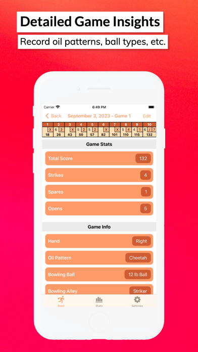 LuckyStrike - Bowling Tracker Screenshot