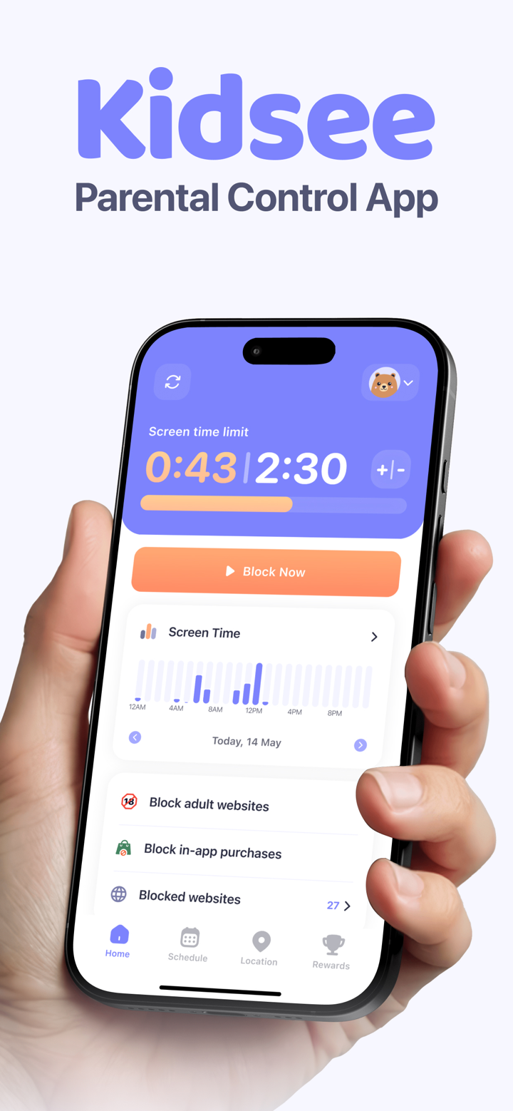 Parental Control App - Kidsee screenshot 1
