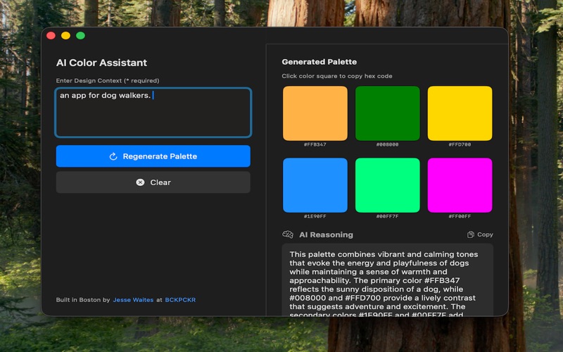 AI Color Assistant iPhone screenshot