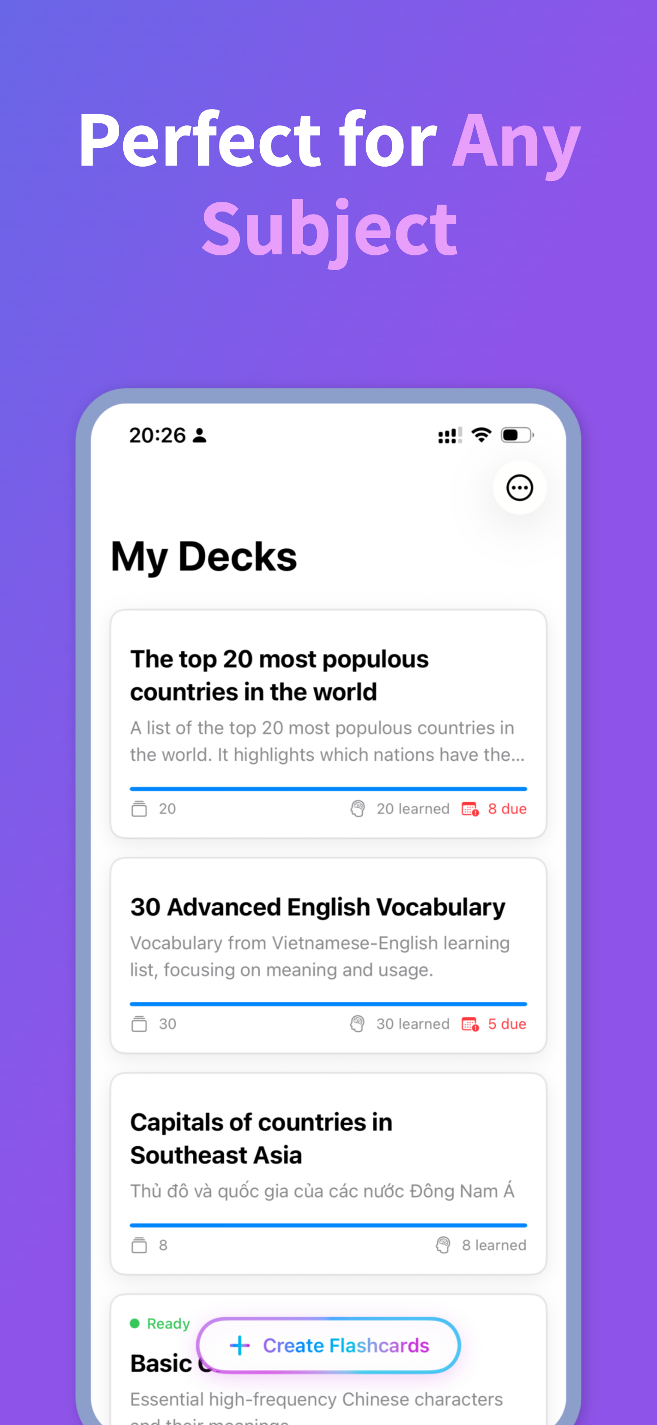 Flash cards Maker - Memoki AI screenshot 4