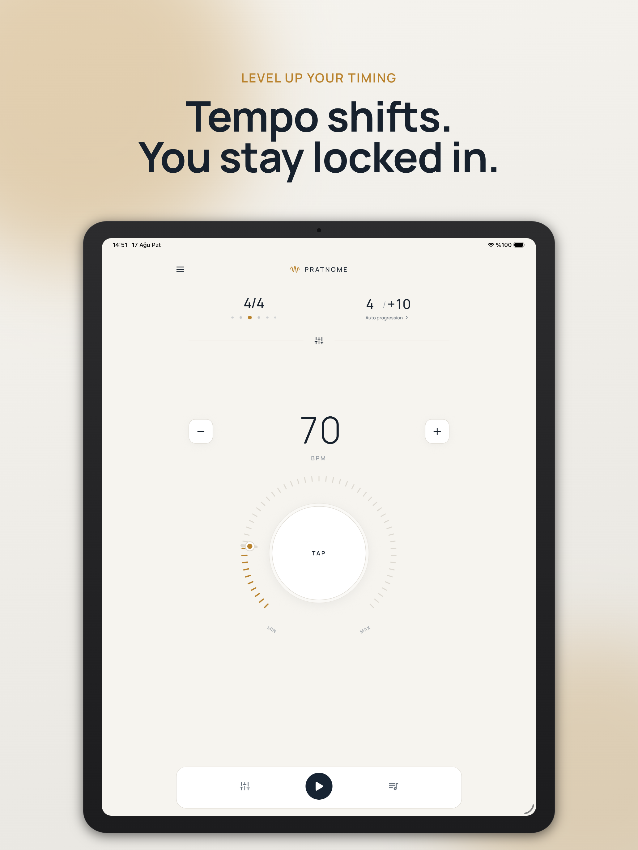 pratnome: Auto Tempo Metronome screenshot 8