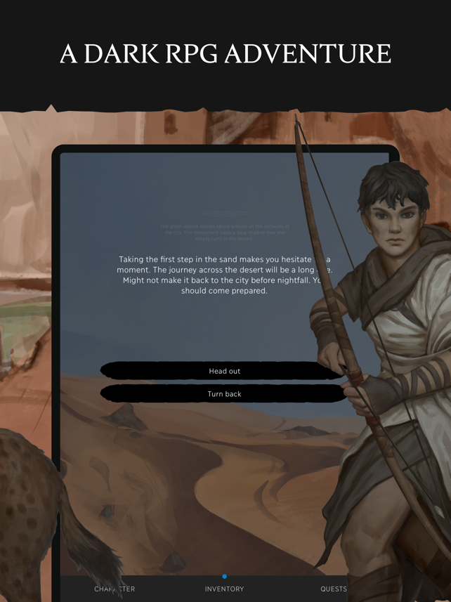 Eldrum: Black Dust - Text RPG Screenshot