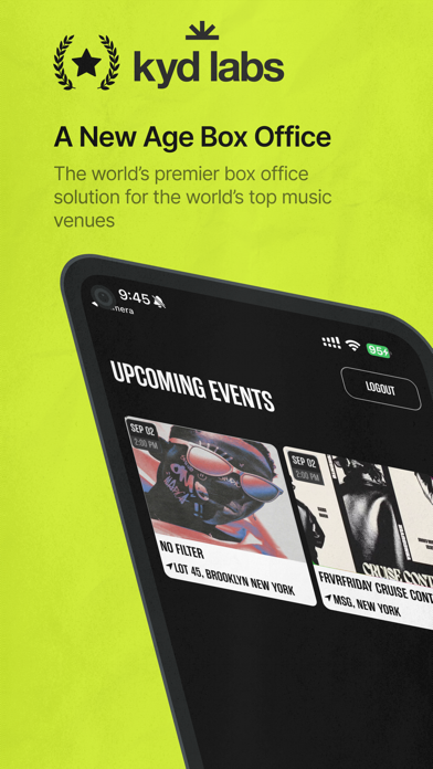KYD Labs Box Office Screenshot