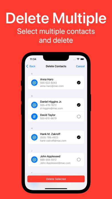Duplicate Contacts Remover ' Screenshot