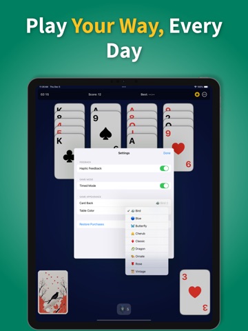 Aces Up Solitaire: Card Game iPad screenshot