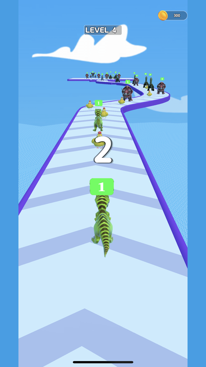 Merge Dinosaurs Run Battle