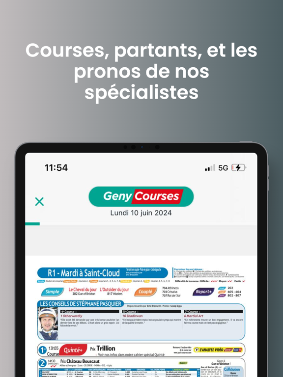 Screenshot #6 pour Geny Courses: pronostic quinté