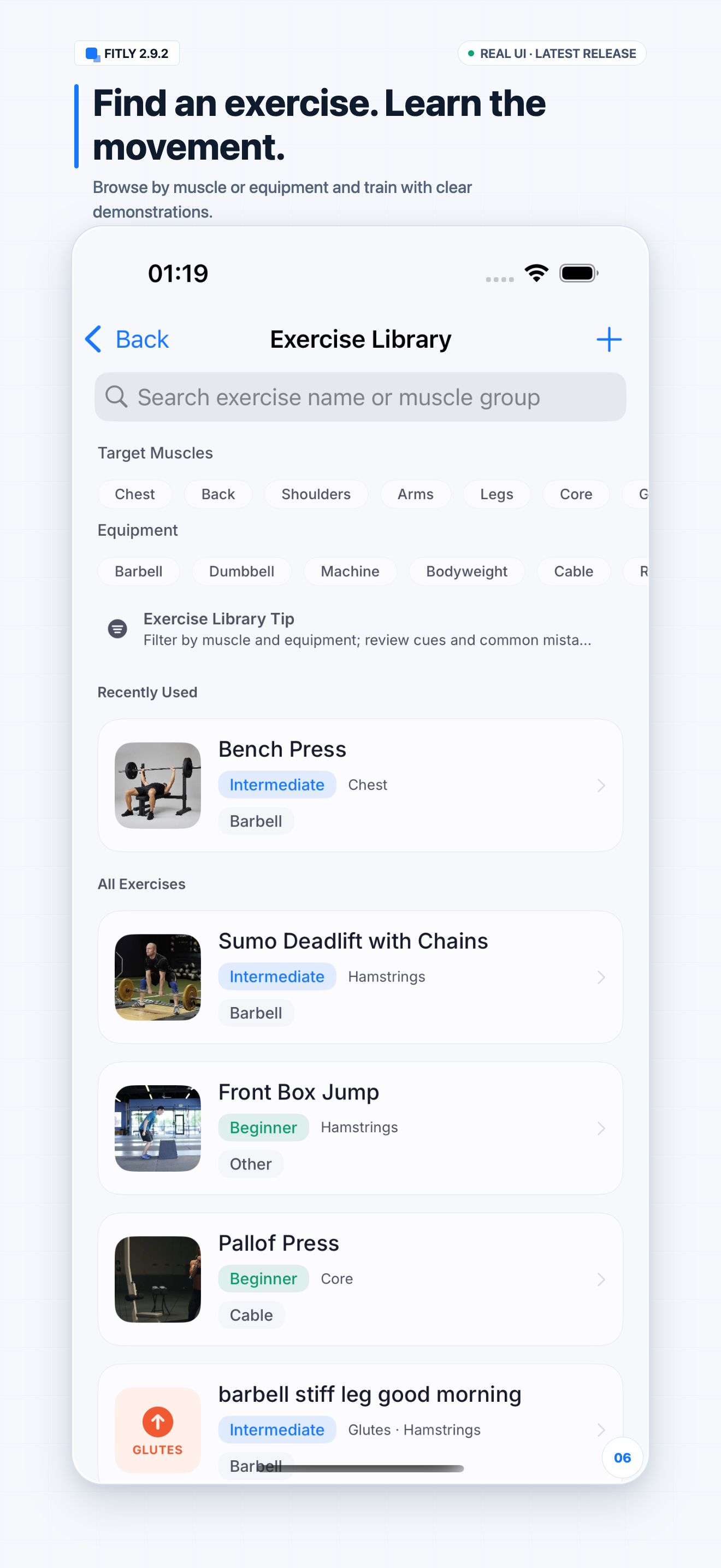 Fitly: Workout & Nutrition screenshot 6