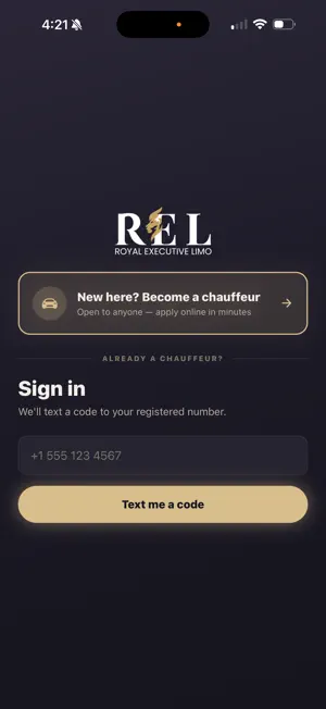 REL Chauffeur screenshot 1