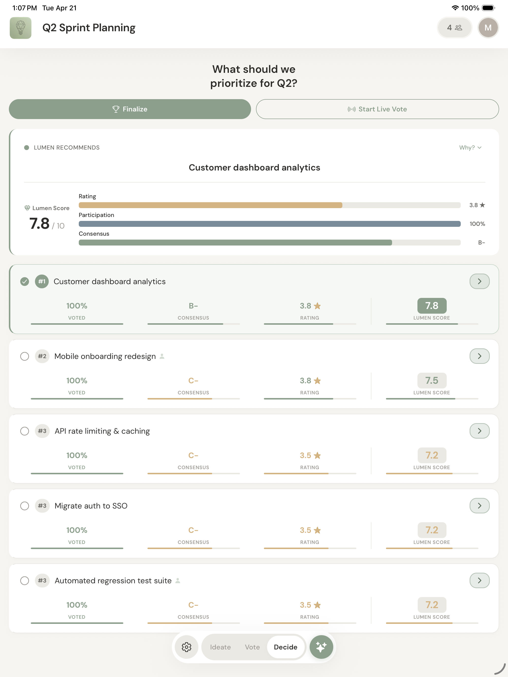 Lumen - Group Decisions screenshot 9