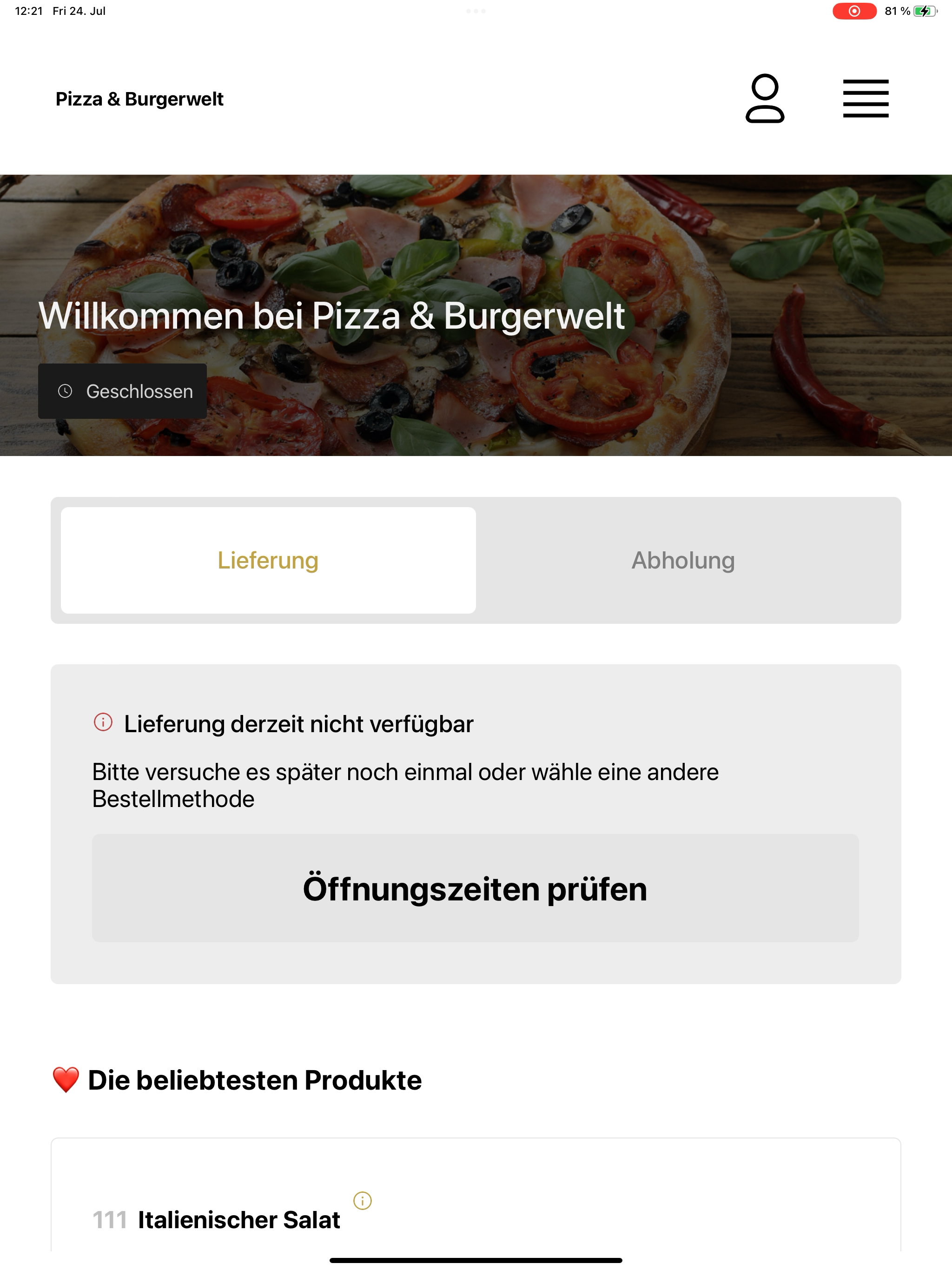 Pizza & Burgerwelt screenshot 14
