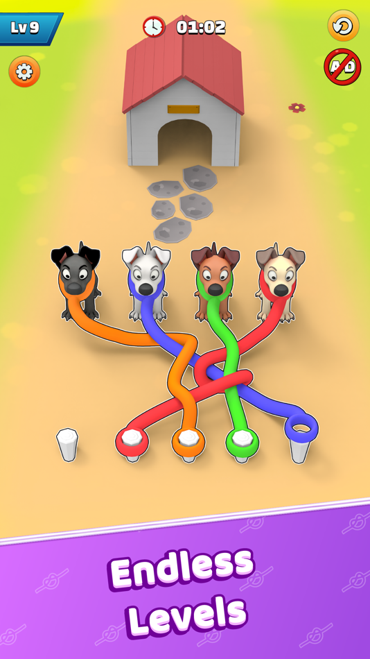 #4. Twisted Strap – Thread Busters (iOS) Podle: Muhammad Haroon Mehmood