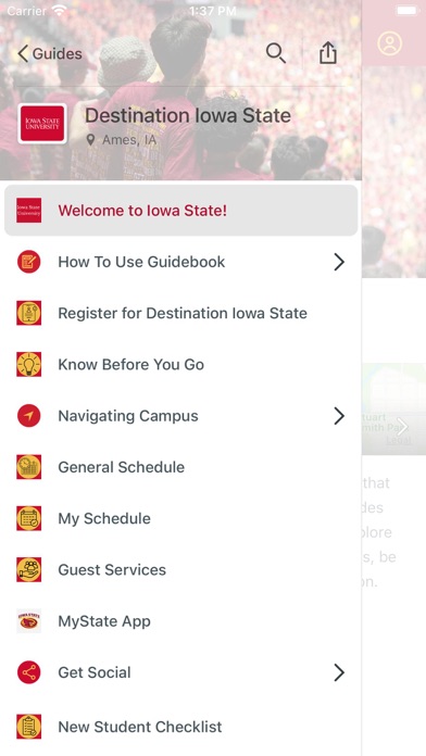 Iowa State University Guides Screenshot