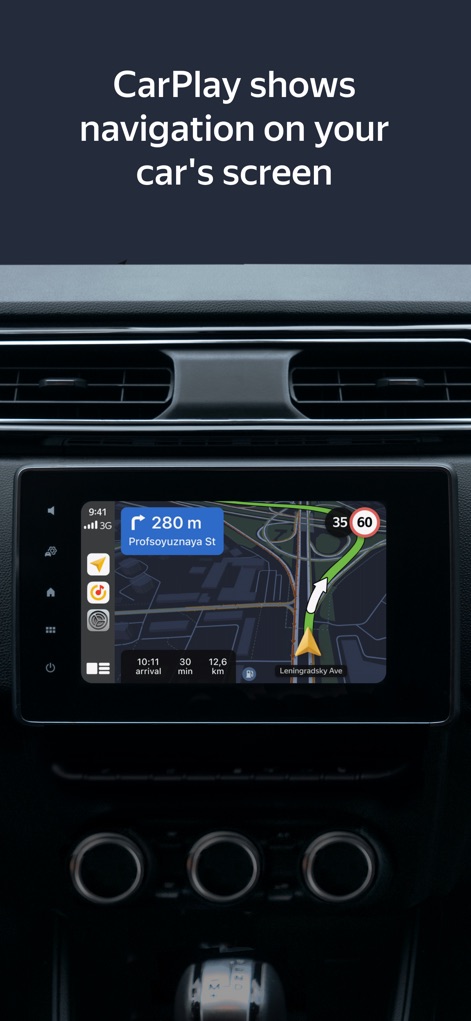 Yandex Navi – navigation, maps - CarPlay Integration