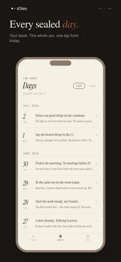 Скриншот SDiary на iPhone 4