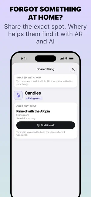 Whery: AI & AR Item Organizer screenshot 4