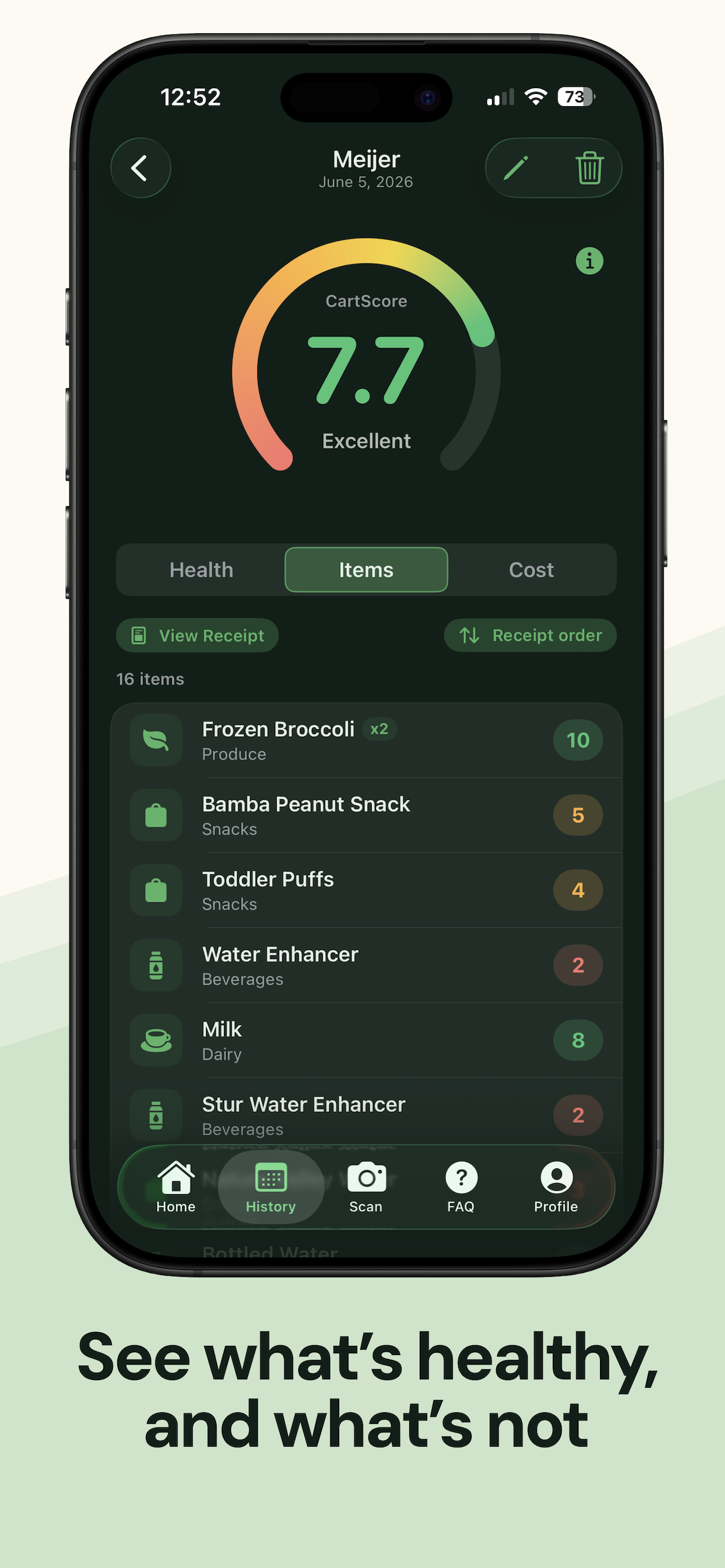 CartScore: Grocery Health screenshot 4
