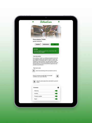 BotaniCare: Plant Identifier iPad screenshot
