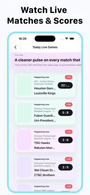 Football Live TV Score808 iPhone screenshot 3