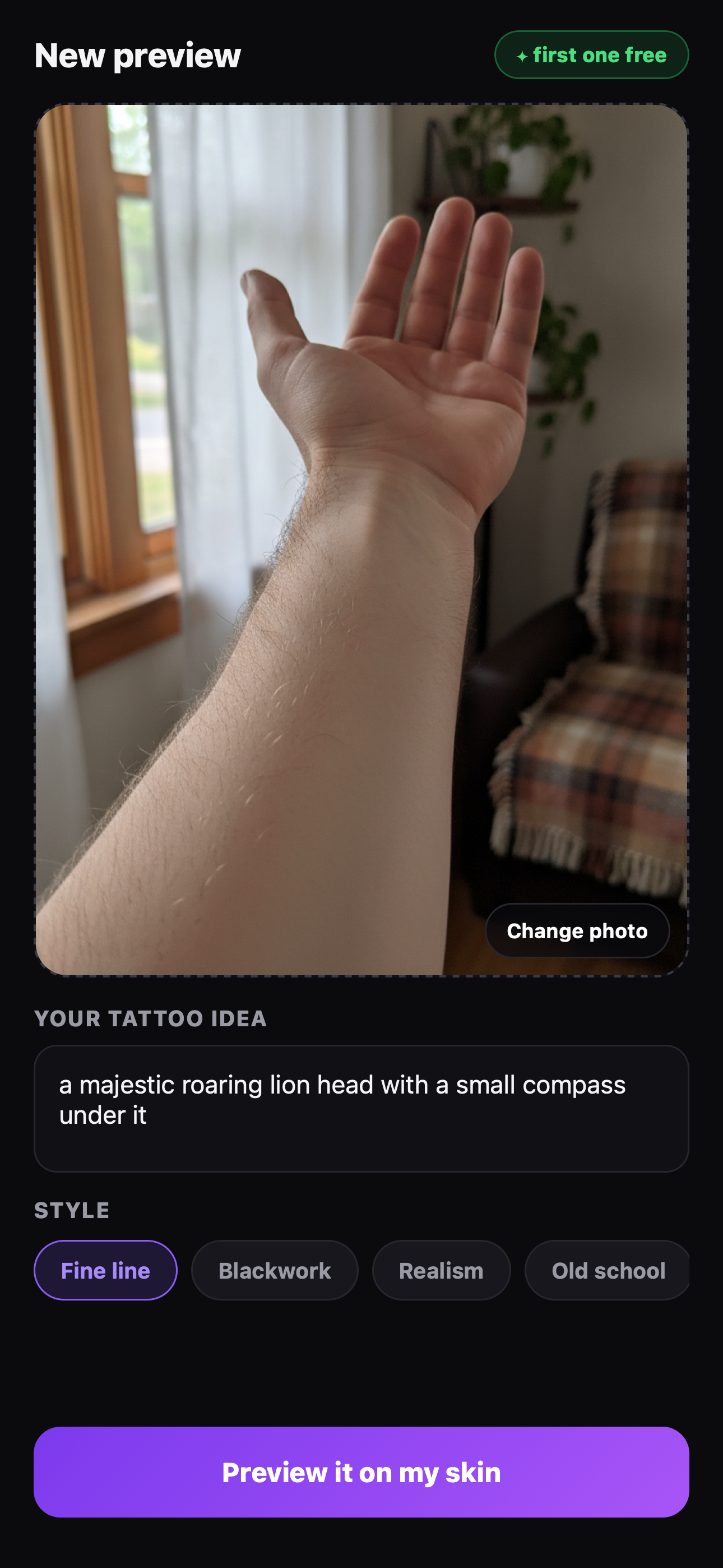 InkTry: AI Tattoo Try On screenshot 4