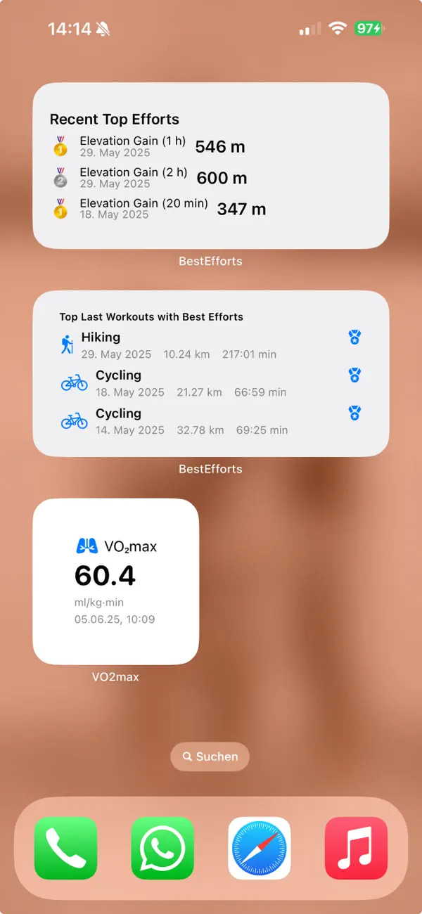 Screenshot #3 pour Stats Santé: Best Efforts