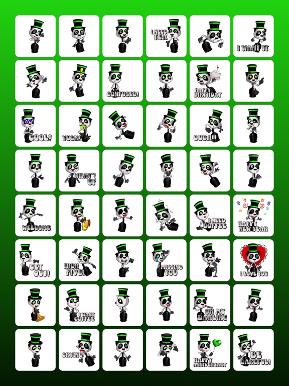 Screenshot #6 pour Chinpa Happy Panda Stickers