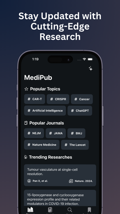 MediPub - Research on PubMed Screenshot