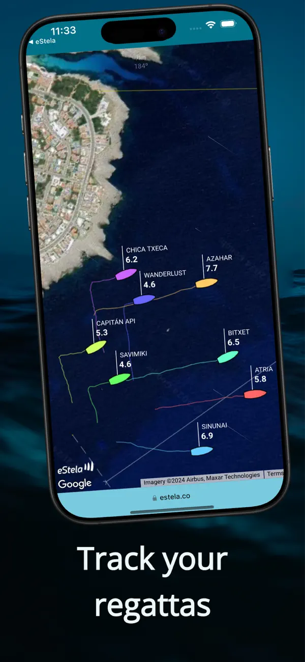 eStela: Regatta GPS Tracker Screenshot 1