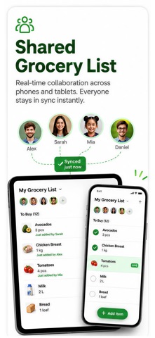 Shared Grocery List · Debara screenshot