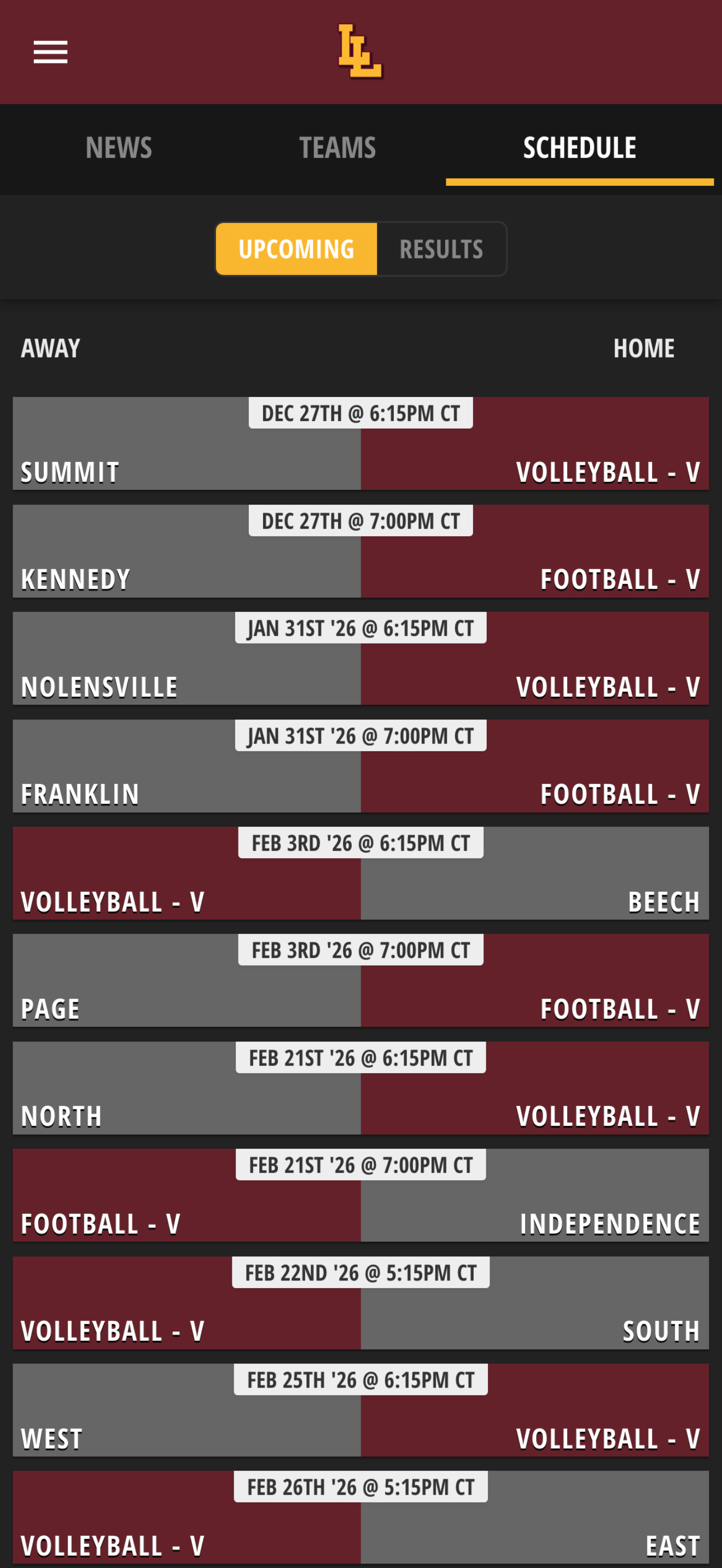 Las Lomas Knights Athletics screenshot 3