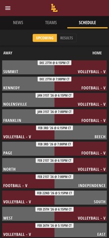 Las Lomas Knights Athletics screenshot