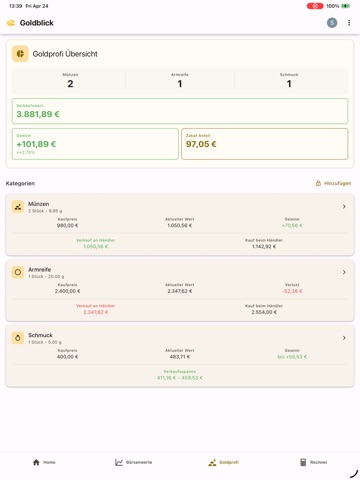Goldblick iPad screenshot 3