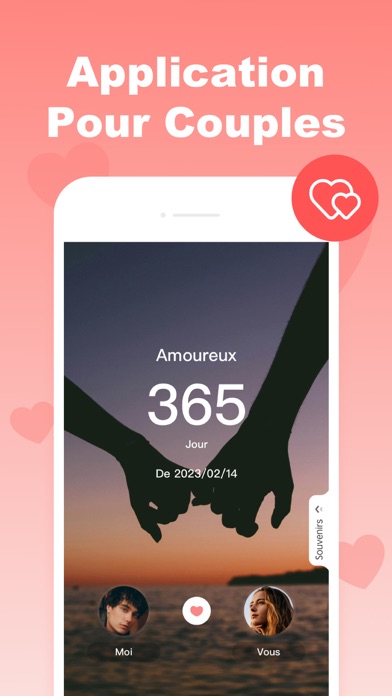 Screenshot #2 pour Widget Couple：Compte à Rebours