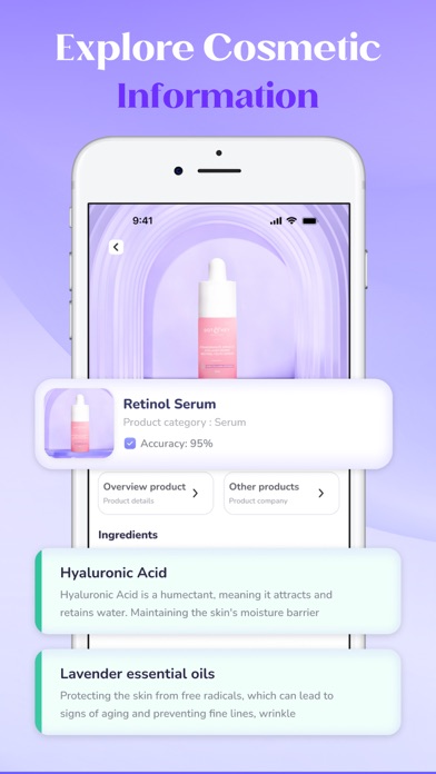 AI Skincare Products Scanner Screenshot