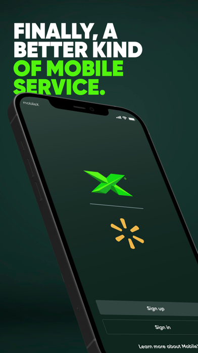 MobileX for Walmart. Screenshot
