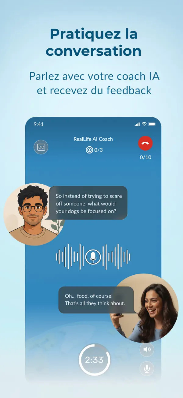 Screenshot #1 pour RealLife: Speak, Learn English