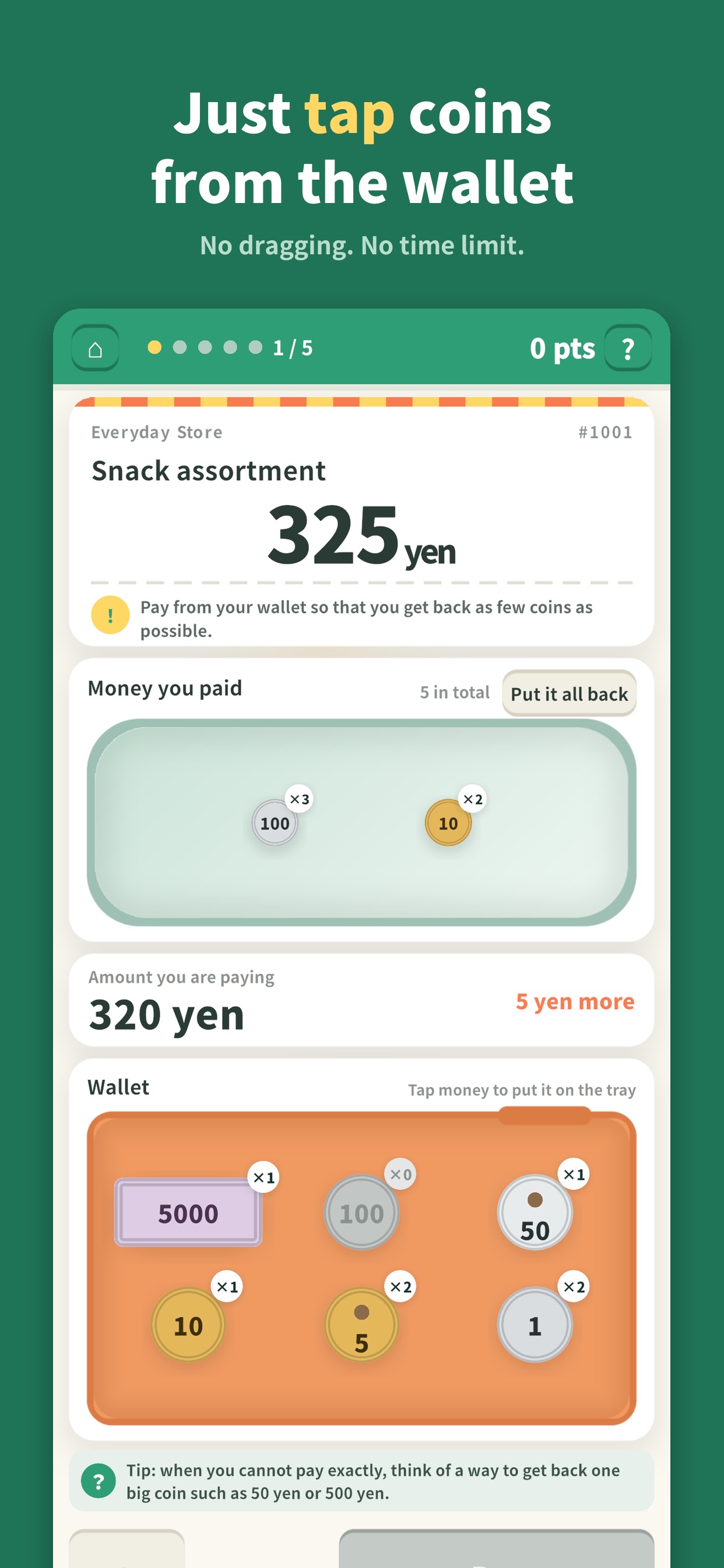 Screenshot 2 of Change Training - Japanese Yen