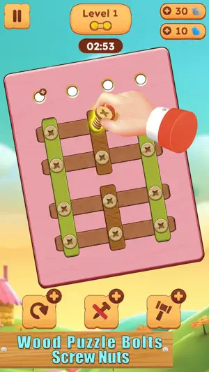 Crazy Screws: Wood Bolts&Nuts screenshot 2