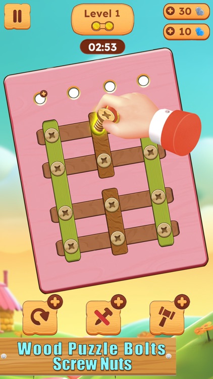 Crazy Screws: Wood Bolts&Nuts